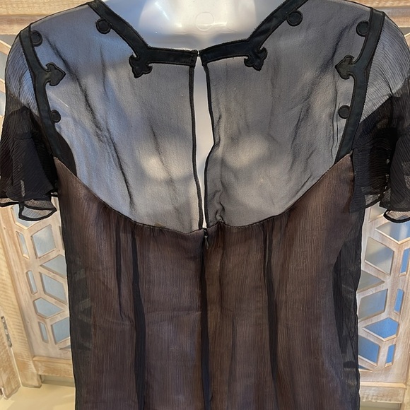 Nanette Lepore Flutter Sleeve Silk Top ✨ - Picture 8 of 10